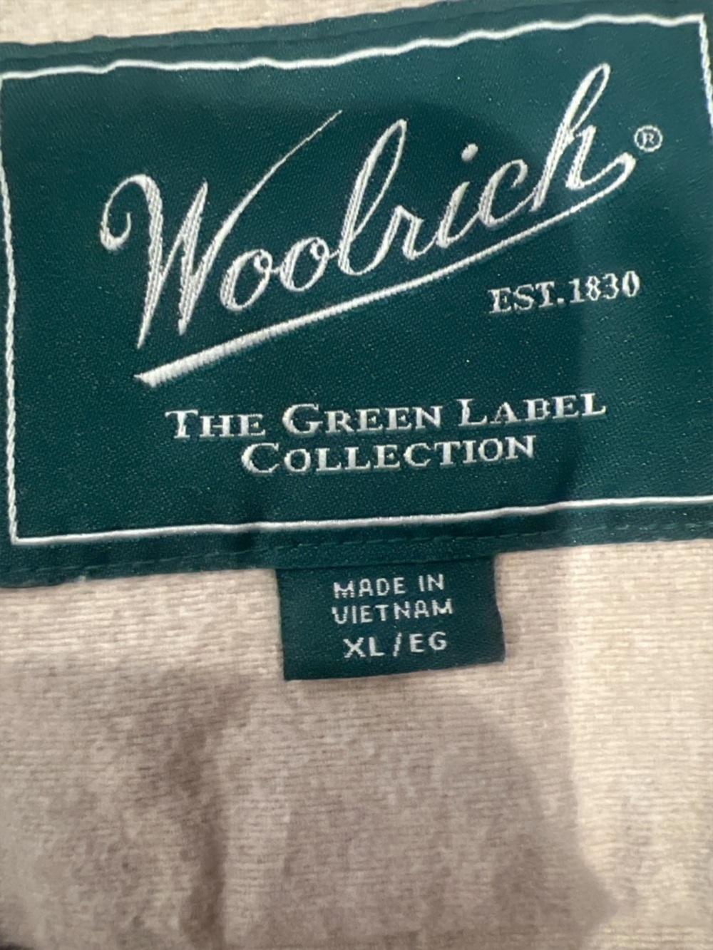 Woolrich Green Label Collection Button Front Shirt XL Neutral Workwear - Picture 4 of 5